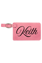 Keith - 4 1/4" x 2 3/4" Laserable Leatherette Luggage Tag