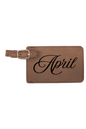 April - 4 1/4" x 2 3/4" Laserable Leatherette Luggage Tag