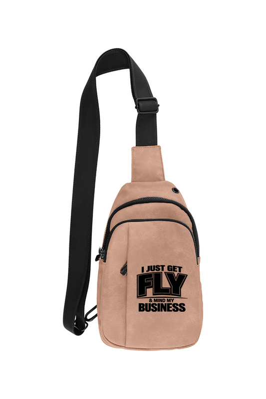 Get Fly & Mind My Business V2 - Leatherette Explorer Crossbody Bag