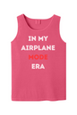 Airplane Mode Era - White/Red Font Unisex Tank Top