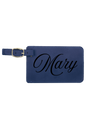 Mary - 4 1/4" x 2 3/4" Laserable Leatherette Luggage Tag