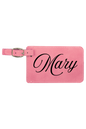 Mary - 4 1/4" x 2 3/4" Laserable Leatherette Luggage Tag