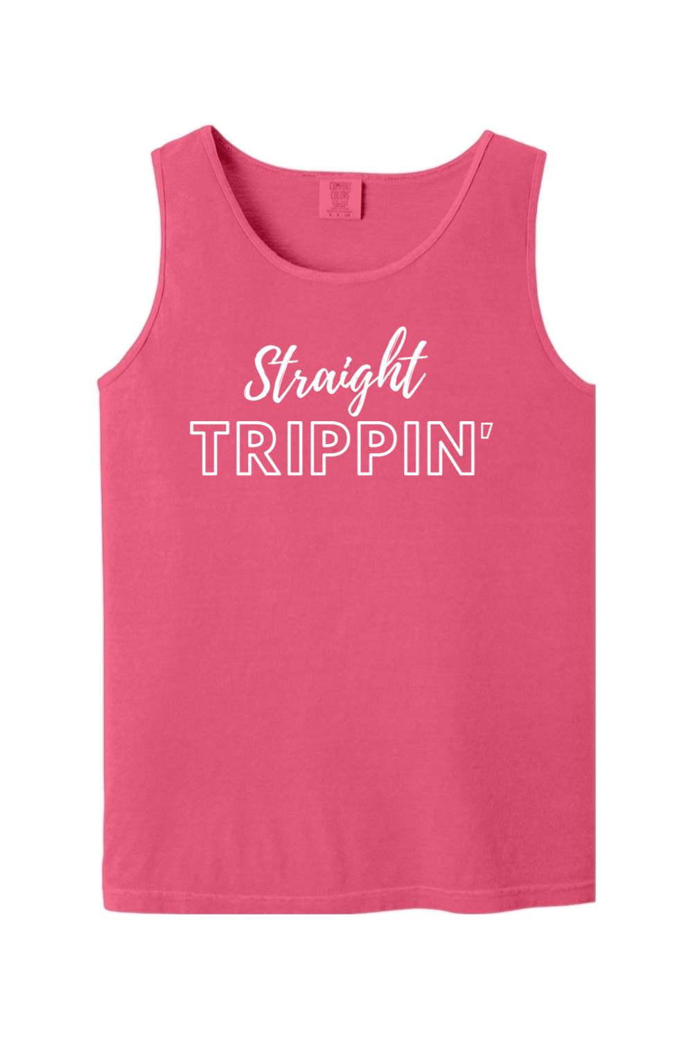 Straight Trippin' - White Font Unisex Tank Top