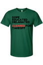 Cleared for Takeoff - Black/Red Font Unisex Short Sleeve Shirt