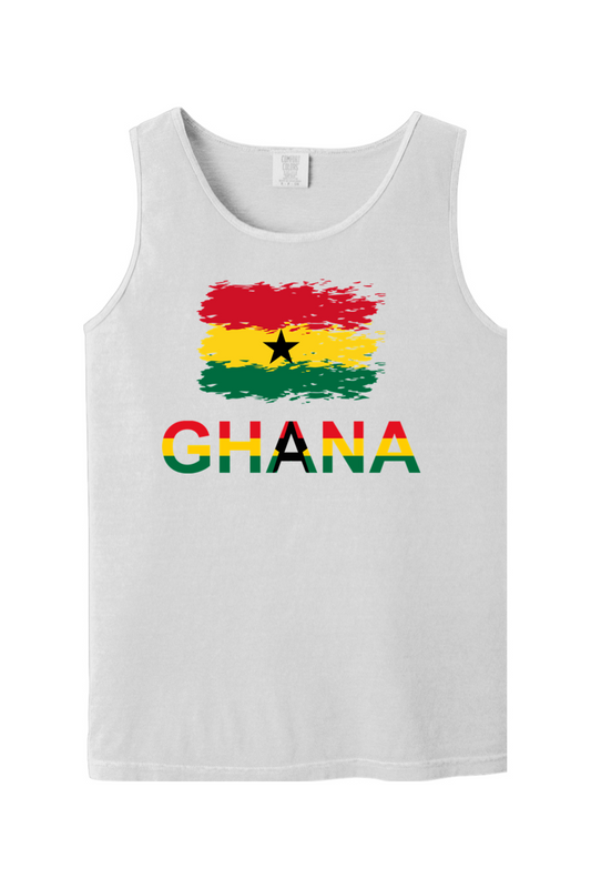 Ghana Flag - Unisex Tank Top