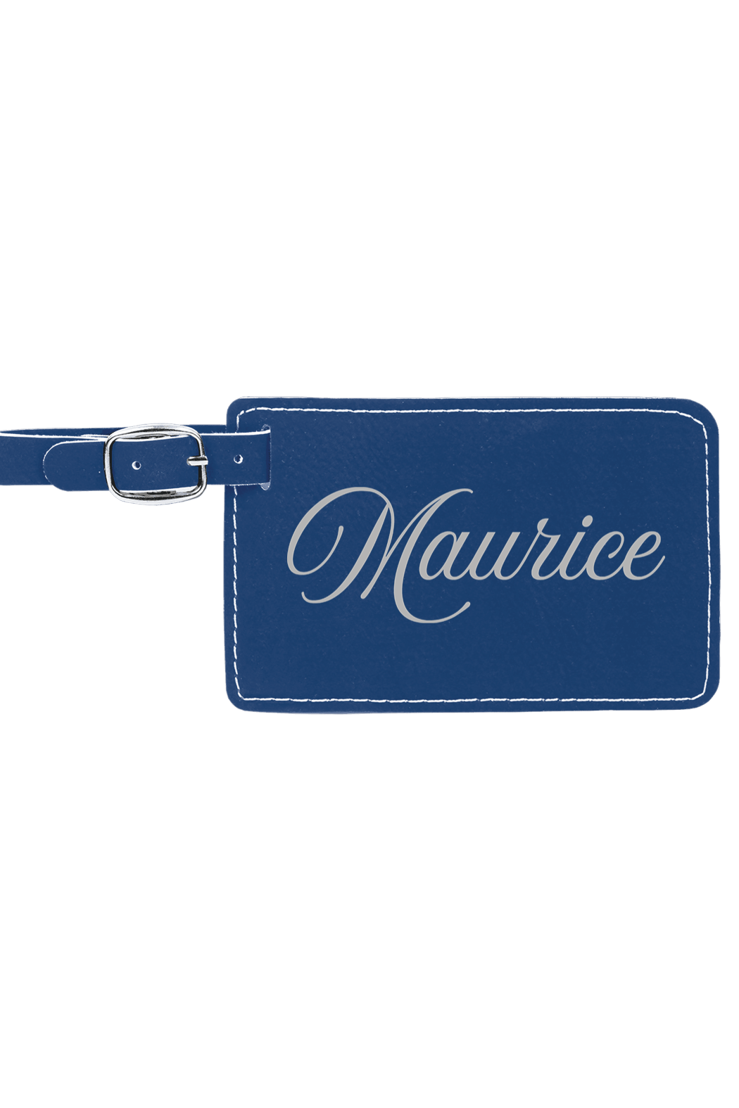 Maurice - 4 1/4" x 2 3/4" Laserable Leatherette Luggage Tag