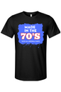Made in the 70s Original Parts - White/Blue Unisex Short Sleeve Shirt