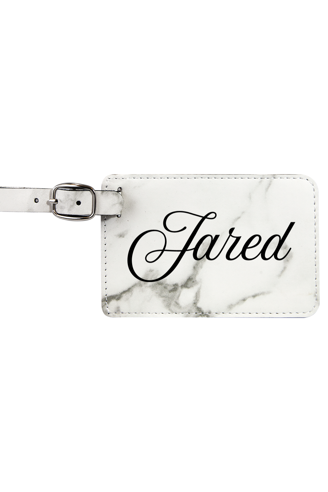 Jared - 4 1/4" x 2 3/4" Laserable Leatherette Luggage Tag