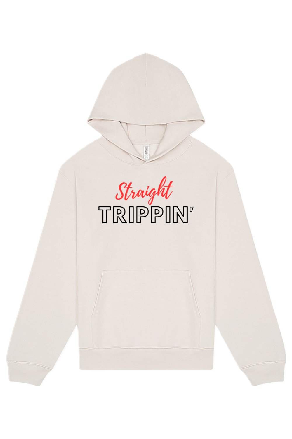 Straight Trippin' - Red/Black Font Unisex Heavyweight Hoodie