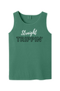 Straight Trippin' - White/Black Font Unisex Tank Top