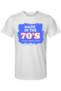 Made in the 70s Original Parts - White/Blue Unisex Short Sleeve Shirt