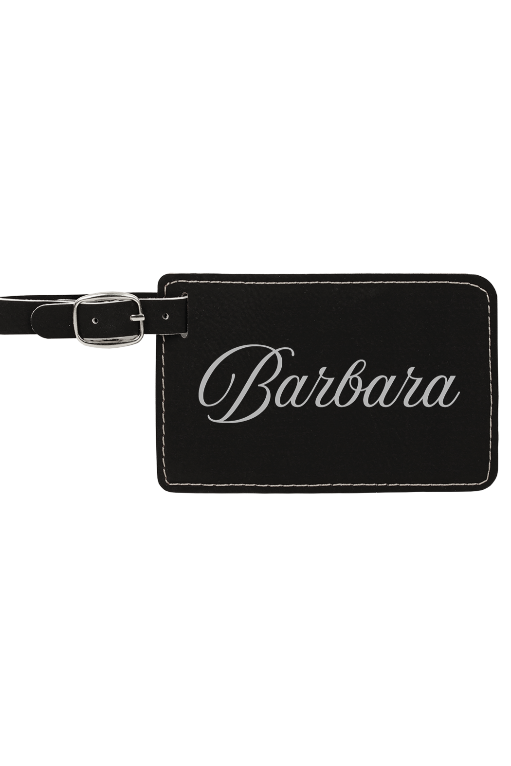 Barbara - 4 1/4" x 2 3/4" Laserable Leatherette Luggage Tag