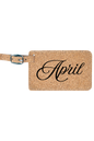 April - 4 1/4" x 2 3/4" Laserable Leatherette Luggage Tag