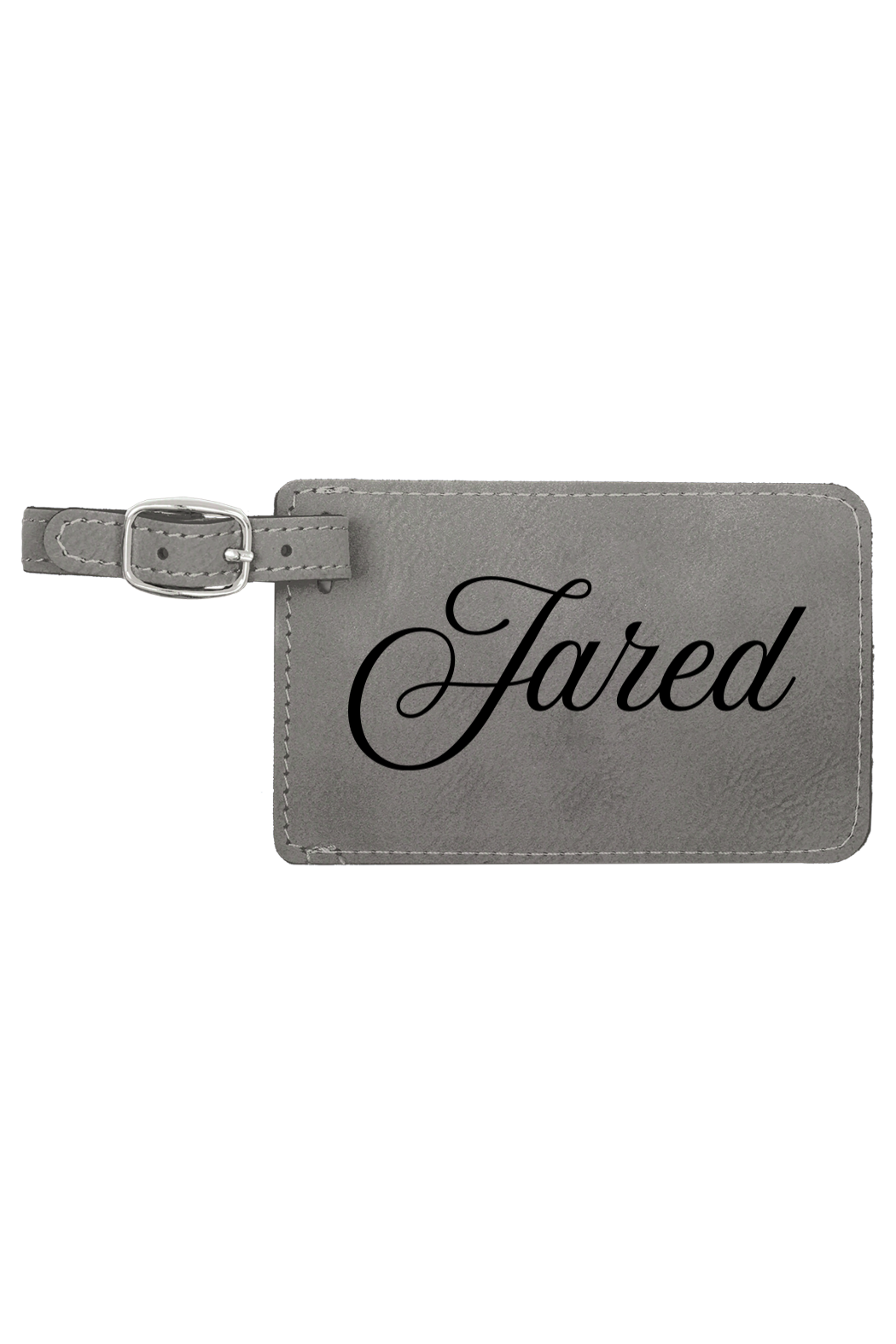 Jared - 4 1/4" x 2 3/4" Laserable Leatherette Luggage Tag
