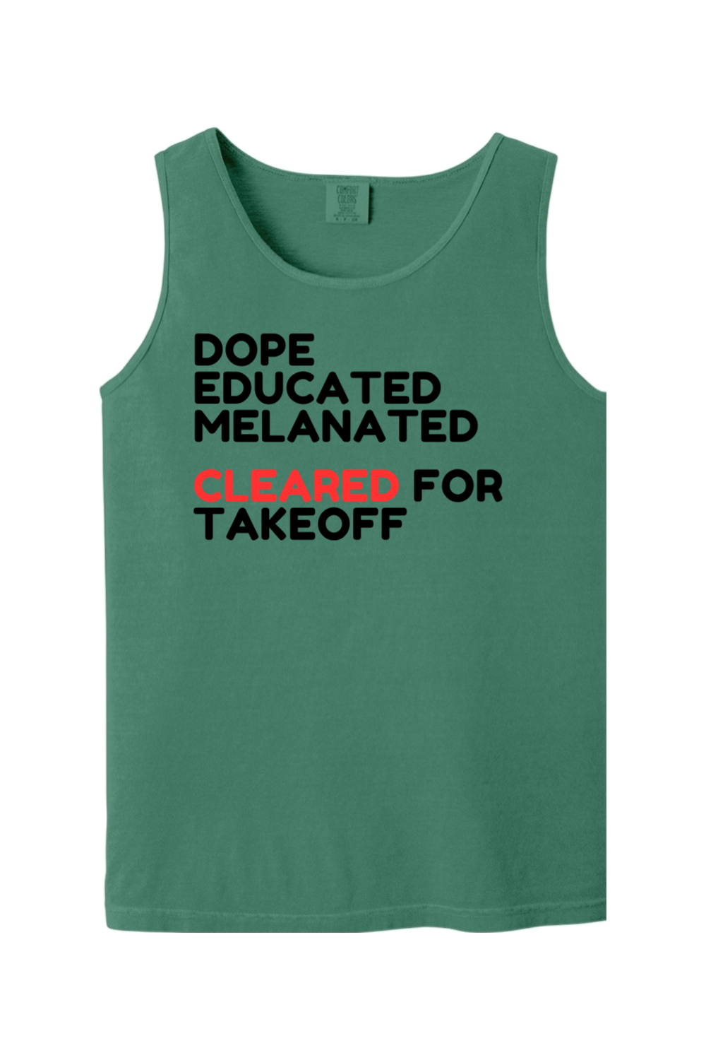 Cleared for Takeoff - Black/Red Unisex Tank Top