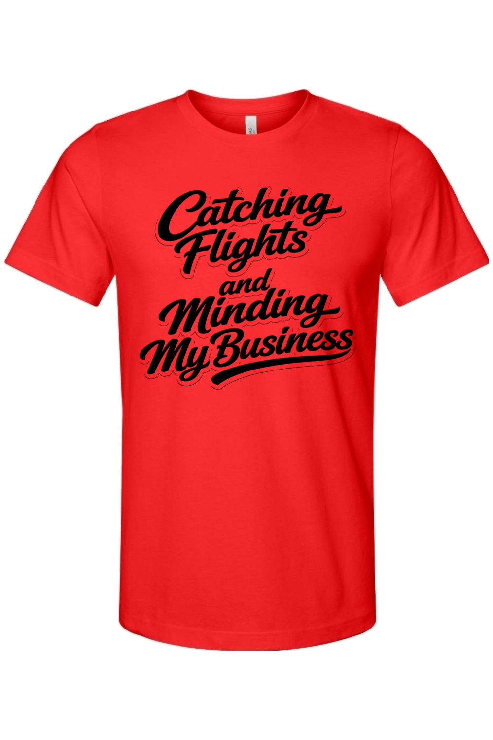 Minding My Business - Black Font Unisex Short Sleeve Shirt