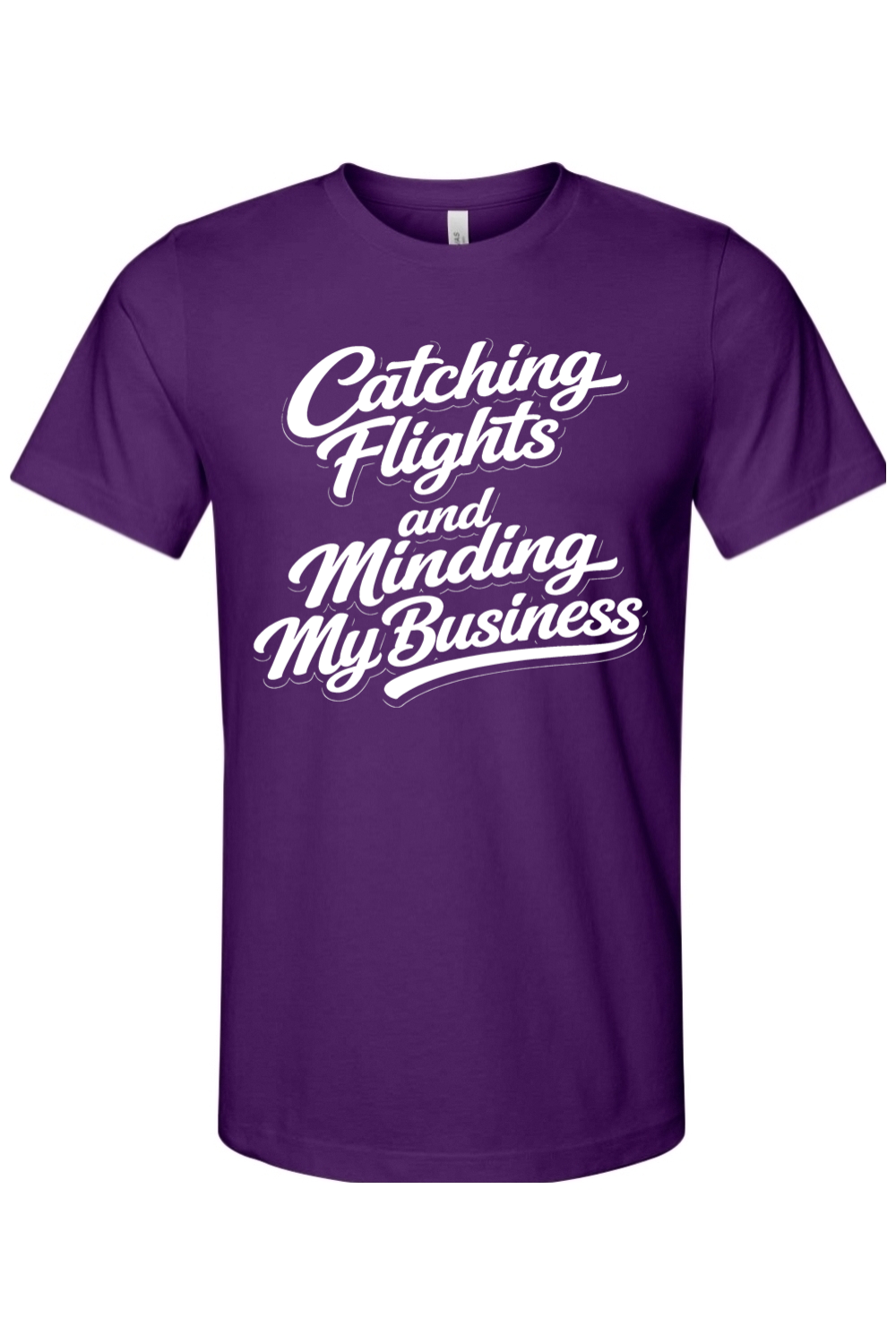 Minding My Business V2 - White Font Unisex Short Shirt