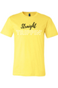 Straight Trippin' - Black/White Font Unisex Short Sleeve Shirt