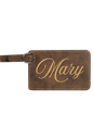 Mary - 4 1/4" x 2 3/4" Laserable Leatherette Luggage Tag