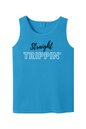 Straight Trippin' Black/White Font Unisex Tank Top