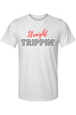 Straight Trippin' - Red/Black Font Unisex Short Sleeve Shirt