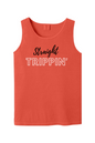 Straight Trippin' Black/White Font Unisex Tank Top