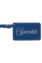 Sparkle - 4 1/4" x 2 3/4" Laserable Leatherette Luggage Tag