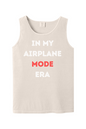 Airplane Mode Era - White/Red Font Unisex Tank Top