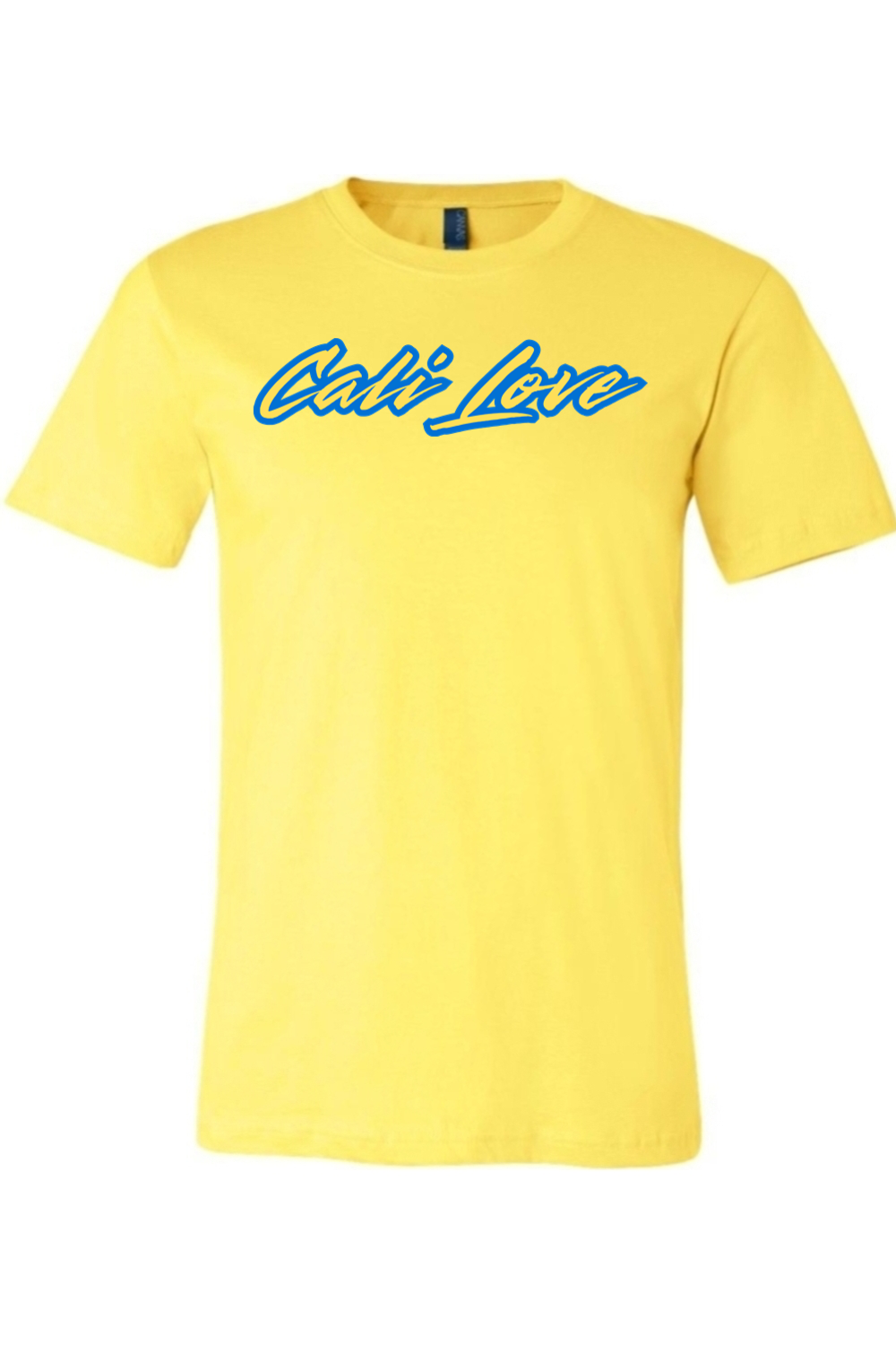 Cali Love - Blue/Yellow Font Unisex Short Sleeve Shirt