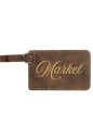 Markel - 4 1/4" x 2 3/4" Laserable Leatherette Luggage Tag