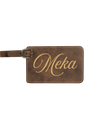 Meka - 4 1/4" x 2 3/4" Laserable Leatherette Luggage Tag