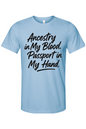 Ancestry in My Blood - Black Font Unisex Short Sleeve Shirt
