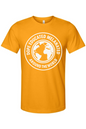 Dope Educated Melanated Stamp - White Font Unisex Short Sleeve Shirt