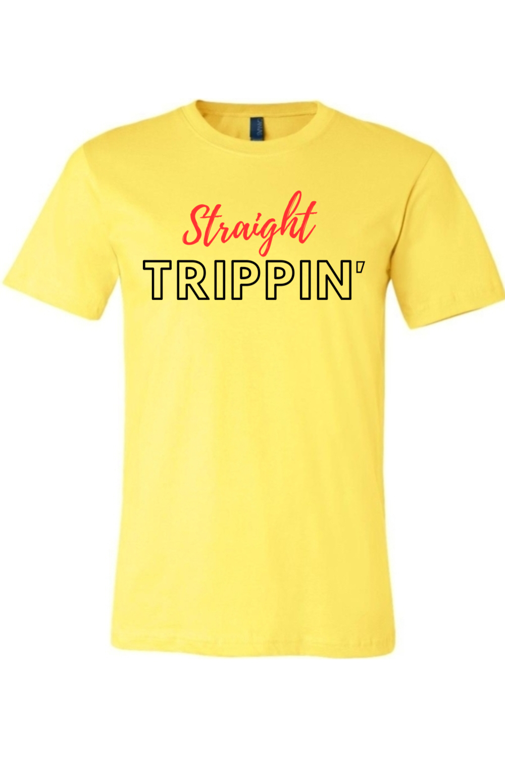 Straight Trippin' - Red/Black Font Unisex Short Sleeve Shirt