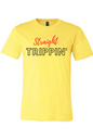 Straight Trippin' - Red/Black Font Unisex Short Sleeve Shirt