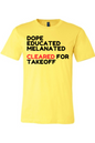 Cleared for Takeoff - Black/Red Font Unisex Short Sleeve Shirt