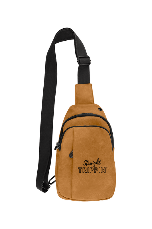 Straight Trippin' - Leatherette Explorer Crossbody Bag