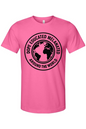 Dope Educated Melanated Stamp - Black Font Unisex Short Sleeve Shirt