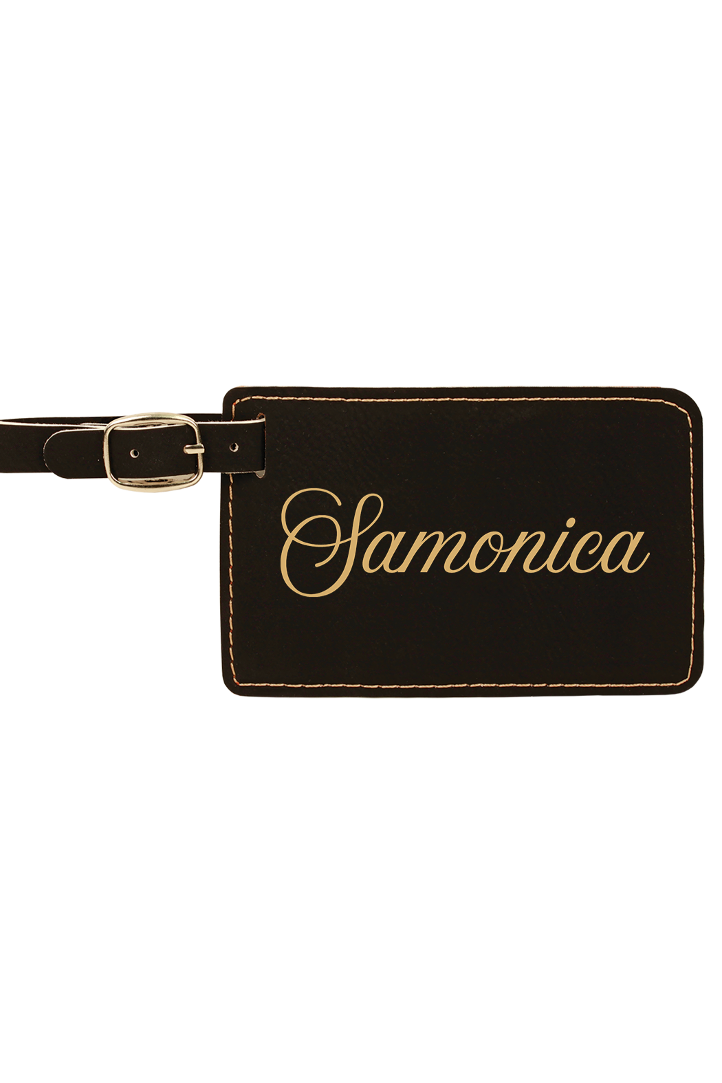 Samonica - 4 1/4" x 2 3/4" Laserable Leatherette Luggage Tag