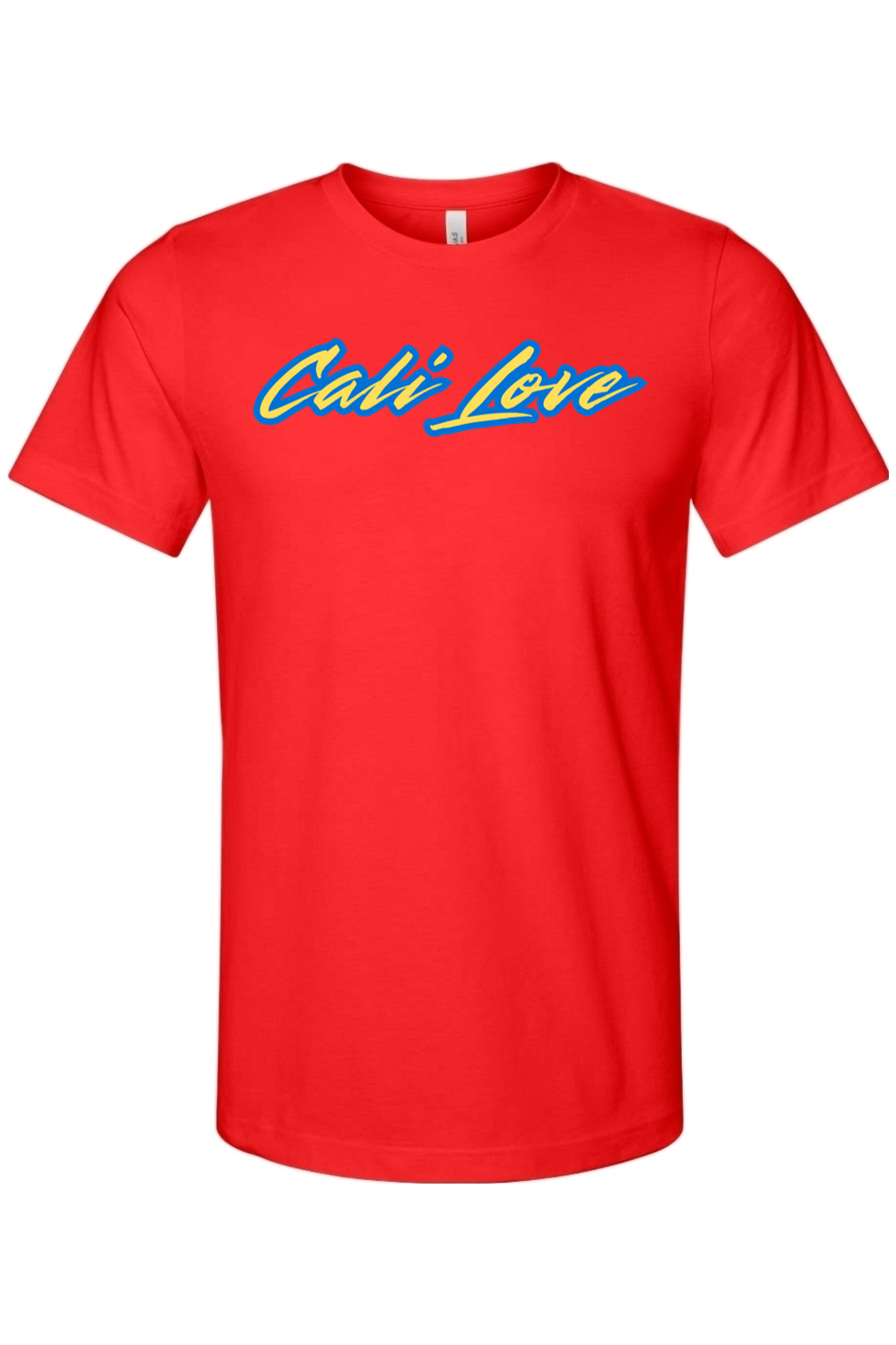 Cali Love - Blue/Yellow Font Unisex Short Sleeve Shirt