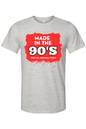 Made in the 90s Original Parts - White/Red Font Unisex Short Sleeve Shirt