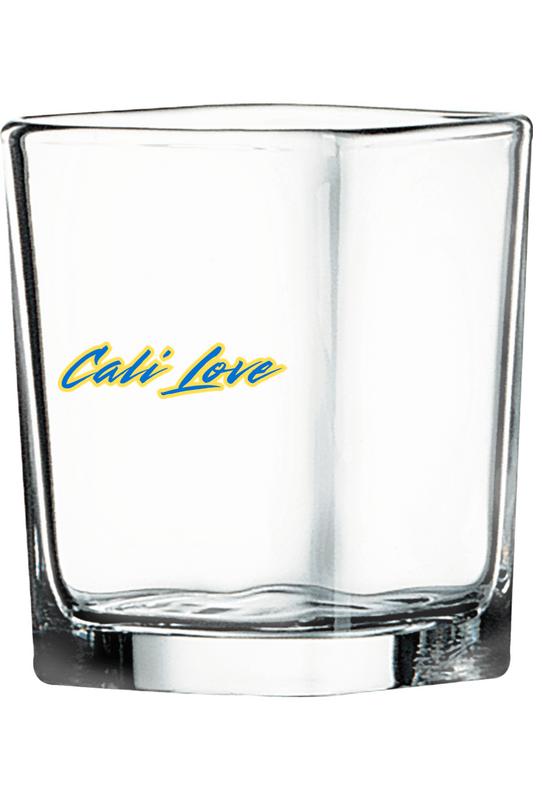 Cali Love - Yellow/Blue Font 2 1/4 oz. Square Shot Glass