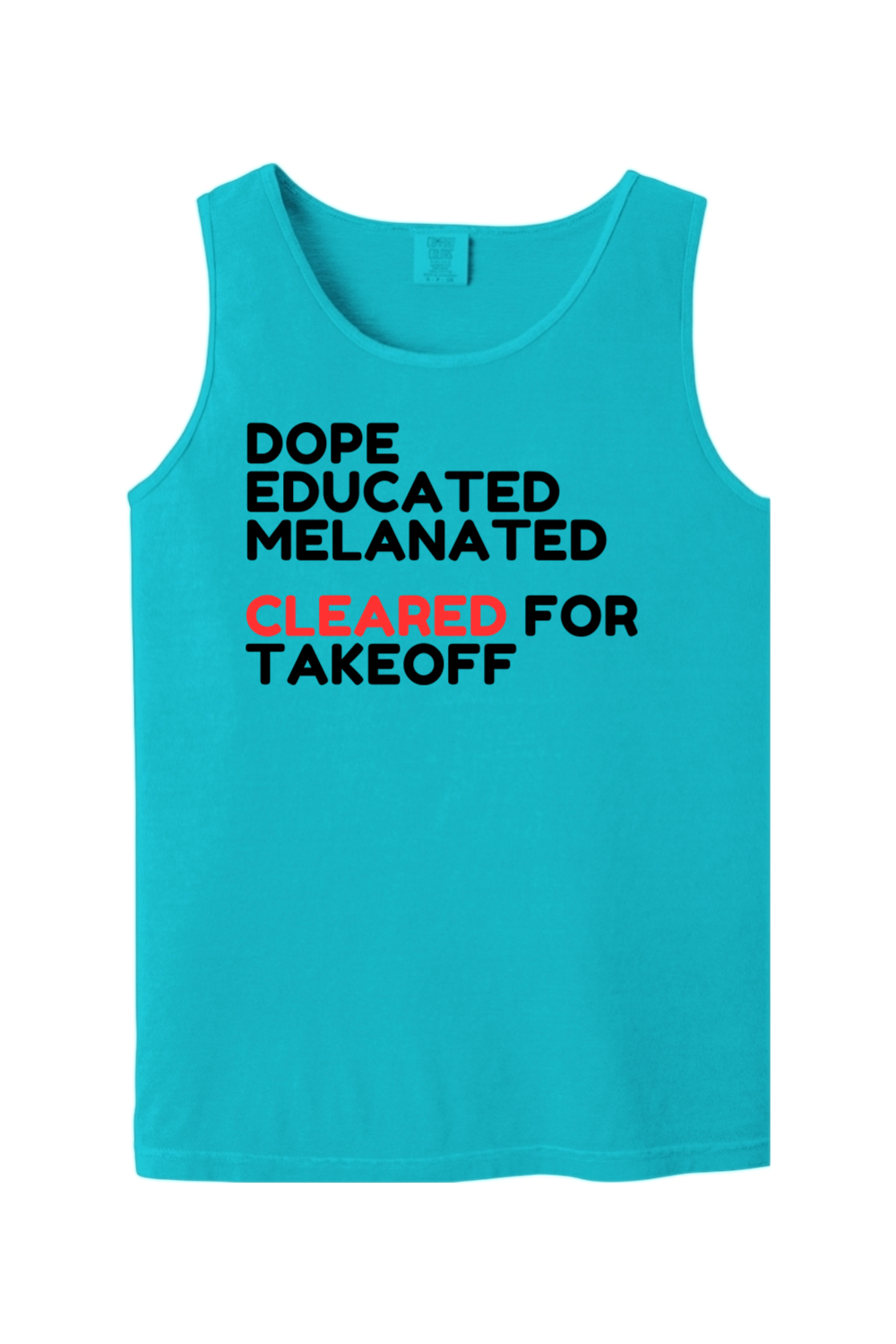 Cleared for Takeoff - Black/Red Unisex Tank Top