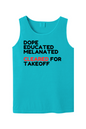 Cleared for Takeoff - Black/Red Unisex Tank Top