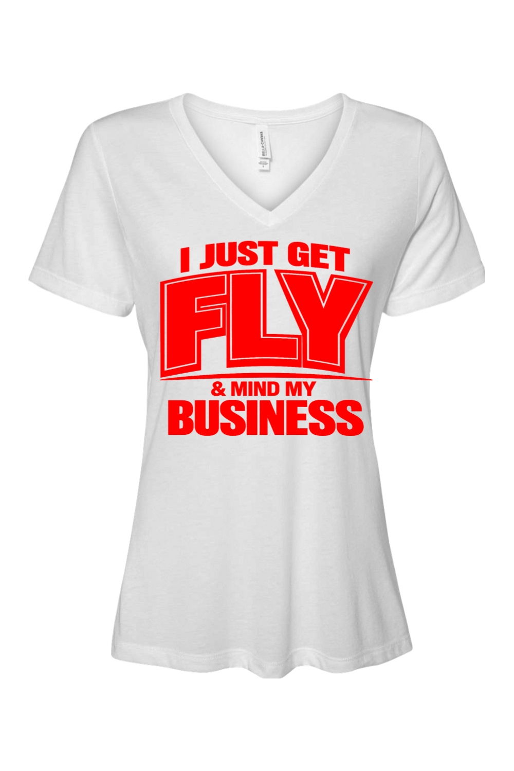 Get Fly & Mind My Business Short Sleeve V-Neck Shirt V2