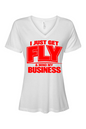Get Fly & Mind My Business Short Sleeve V-Neck Shirt V2