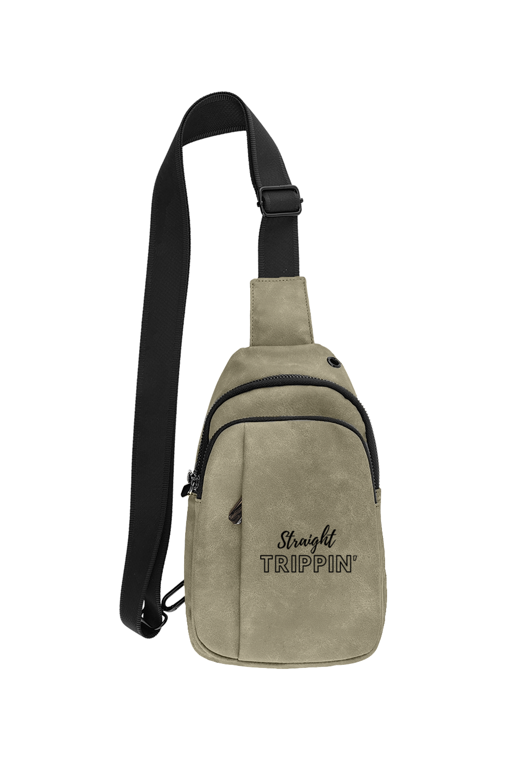 Straight Trippin' - Leatherette Explorer Crossbody Bag